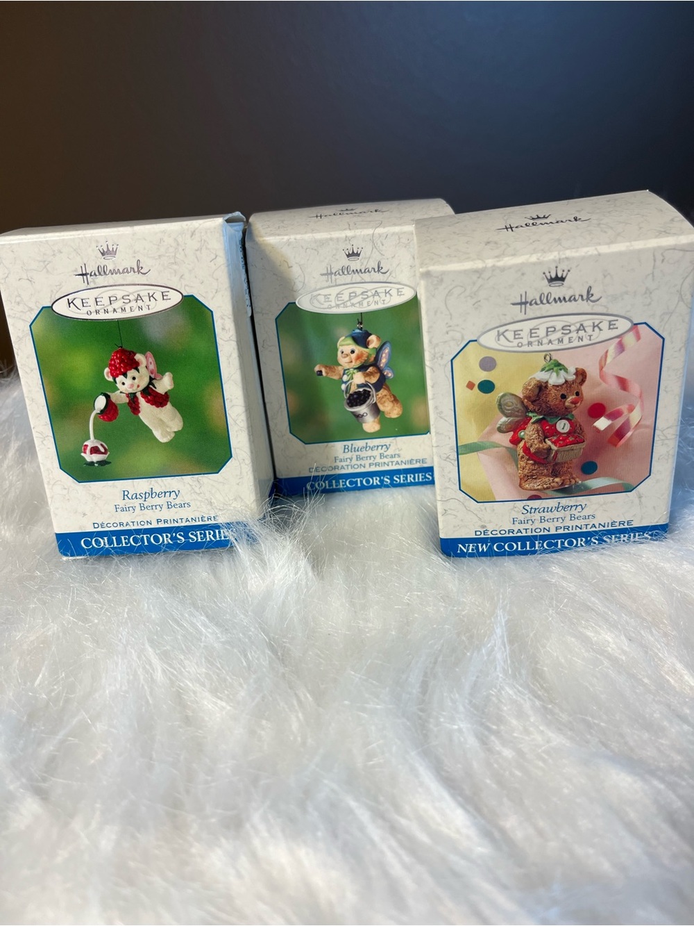 Hallmark Fairy Berry Collection-Strawberry, Raspberry, and Blueberry.